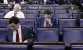 Certains journalistes ont été exclus vendredi du briefing de la Maison-Blanche. (© picture-alliance/dpa)