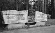 Vilnius yakınlarında, öldürülen Litvanya'lı Yahudilere dikilmiş anıt. (© picture-alliance/dpa)