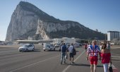 Felsen auf der Halbinsel Gibraltar, die auch von Spanien reklamiert wird. (© picture-alliance/dpa)