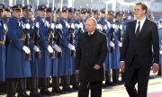 Вучич принимает Путина в Белграде с воинскими почестями. (© picture-alliance/dpa)
