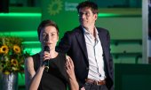 Die grünen Spitzenkandidaten Ska Keller und Bas Eickhout. (© picture-alliance/dpa)