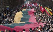 Grand défilé le jour de l'indépendance, à Vilnius. (© picture-alliance/dpa)