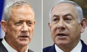 Benny Gantz (à gauche) et Benyamin Nétanyahou. (© picture-alliance/dpa)