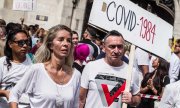 A so-called "hygiene demonstration" on May 9, 2020 in Munich. (© picture-alliance/dpa)