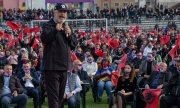 Edi Rama lors d'un meeting de campagne. (© picture-alliance/dpa)