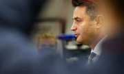 Петер Марки-Зай, общий кандидат от оппозиции и соперник правящей партии Фидес. (© picture-alliance/ZUMAPRESS.com/Валерия Монгелли)
