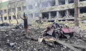 L'hôpital pour enfants de Marioupol, détruit par une attaque aérienne, le 9 mars. (© picture alliance /ASSOCIATED PRESS/Uncredited)