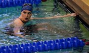 La nageuse Lia Thomas lors des championnats universitaires américains de natation, le 18 mars 2022. (© picture alliance / ASSOCIATED PRESS / John Bazemore)