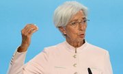 Avrupa Merkez Bankası Başkanı Christine Lagarde enflasyon oranından duyduğu memnuniyetsizliği koruyor. (© picture alliance/Eibner-Pressefoto/Eibner-Pressefoto/Florian Wiegan)