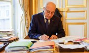 Laurent Fabius, President of the Constitutional Council, on 26 January. (© picture-alliance/dpa/MAXPPP/Olivier Corsan)