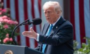 US President Trump answers questions about his conversation with Russian President Putin in Washington on 19 May. (© picture-alliance/ZUMAPRESS.com / Andrew Leyden)