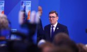 Le Premier ministre estonien, Kristen Michal. Le pays, membre de l'OTAN, a publié une carte détaillant l'itinéraire qu'auraient suivi les appareils. (© picture alliance/Anadolu/Beata Zawrzel)