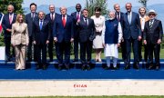 The G7 heads of state and government with guests in Évian, France. © (picture alliance / ZUMAPRESS.com / Christopher Katsarov)