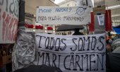 Protestations contre l'expulsion de Maricarmen Abascal, 87 ans, de son logement à Madrid. (© picture-alliance/ ZUMAPRESS.com/David Canales)