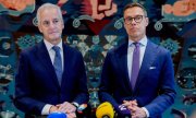 Norwegens Premierminister Jonas Gahr Støre, links, und Finnlands Präsident Alexander Stubb in Oslo im Oktober 2026. (© picture-alliance/Ole Berg-Rusten/NTB via AP / Ole Berg-Rusten)